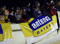 Zuschauer beim Rodeln