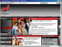 Screenshot der N&uuml;rnberger Energy Hitradio Seite vom 21.10.2005