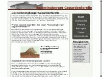 Screenshot von http://www.hommingberger-gepardenforelle.de am 25.04.2005